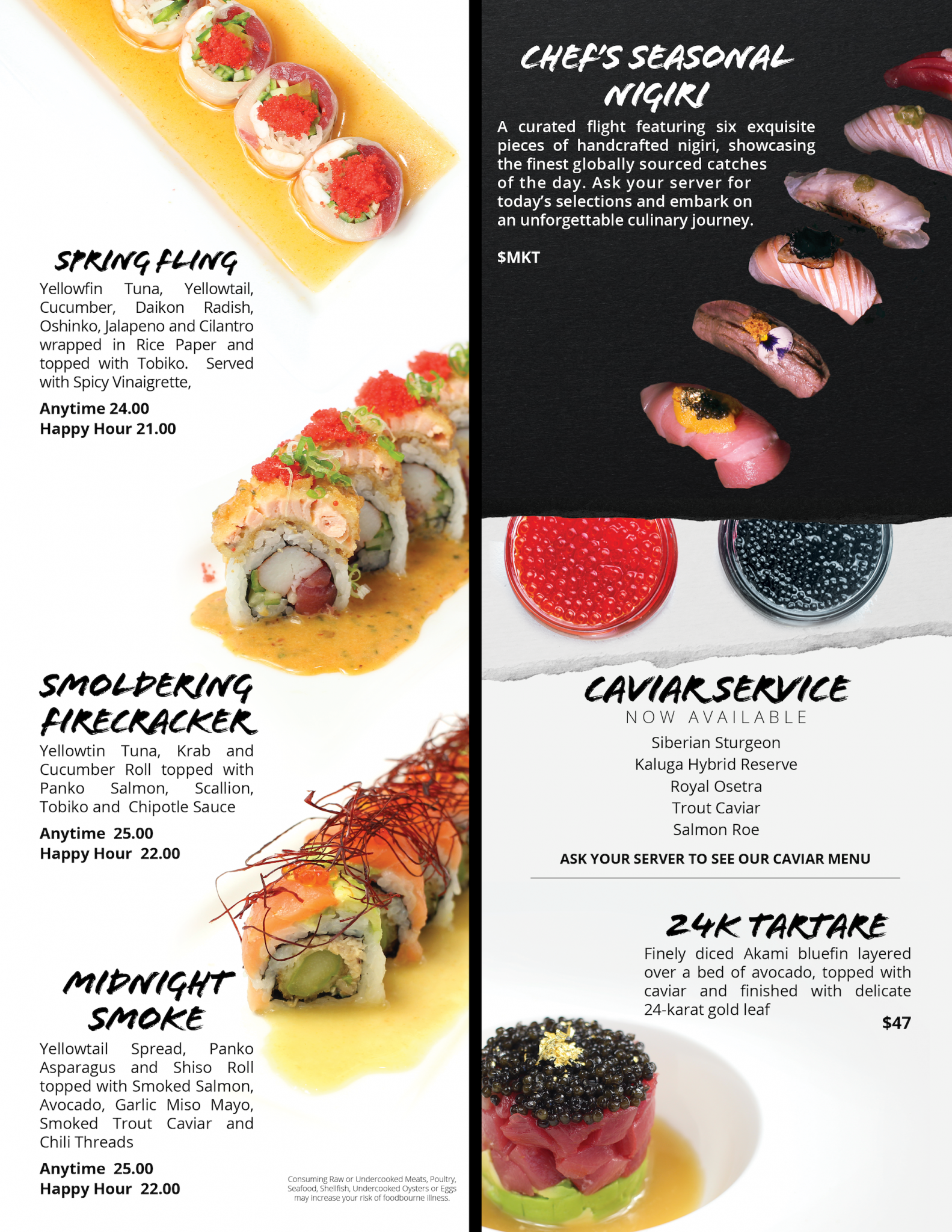 Featured Menu • SoHo Sushi
